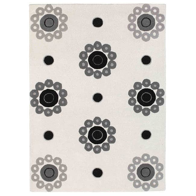 M.A.Trading Hand-tufted Como White Wool Rug (8'3 x 11'6) (India) - 8'3 x 11'6