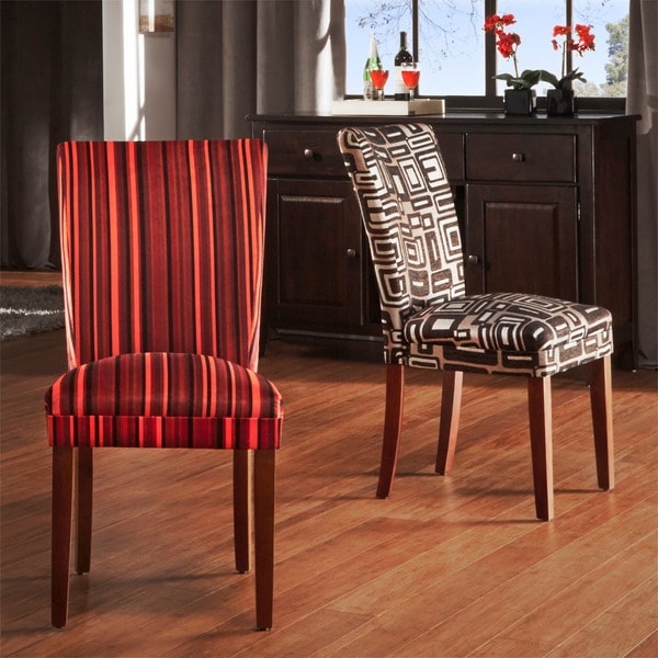 Shop TRIBECCA HOME Decorative Parson Dining Chairs (Set Of 2) - Free ...