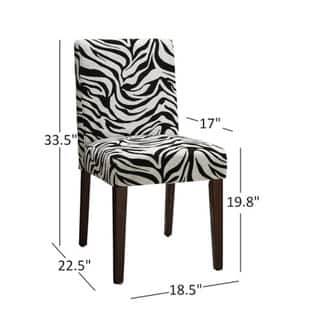 Inspire Q Calista Zebra Print Dining Chairs Set Of 2 Overstock 5110483
