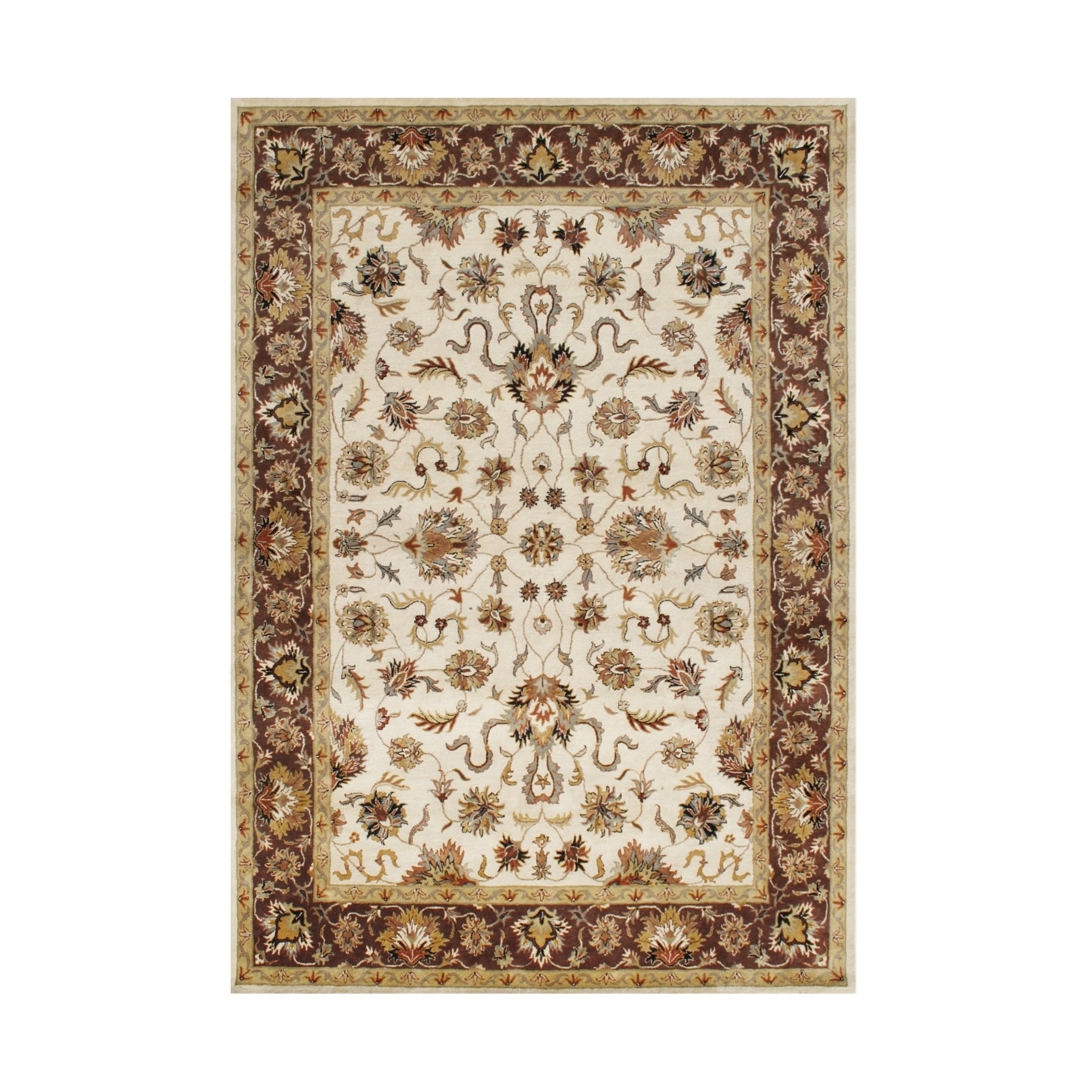 Hand tufted Delhi Vanilla Custard Wool Rug (8 X 10)