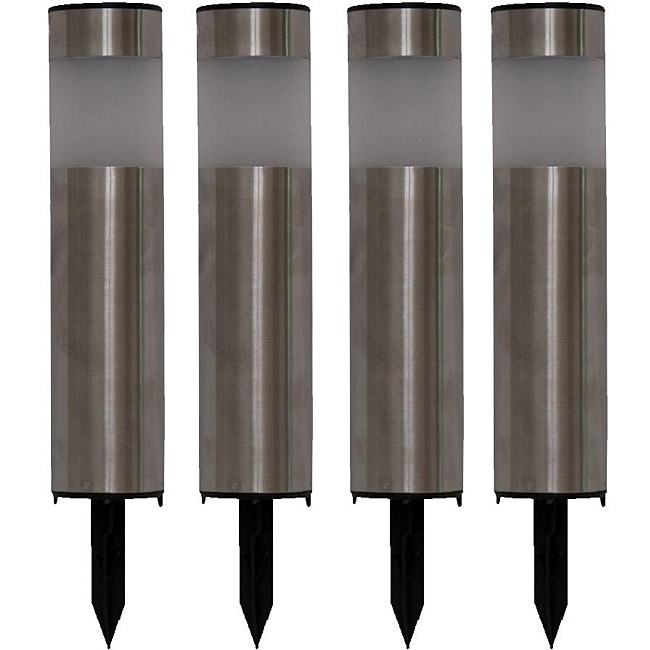 Tricod Stainless Steel Tube Solar Lights (set Of 4)