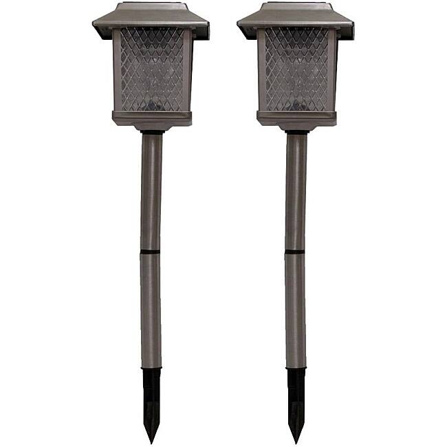 Tricod Stainless Steel Square Solar Lights (Set of 2)