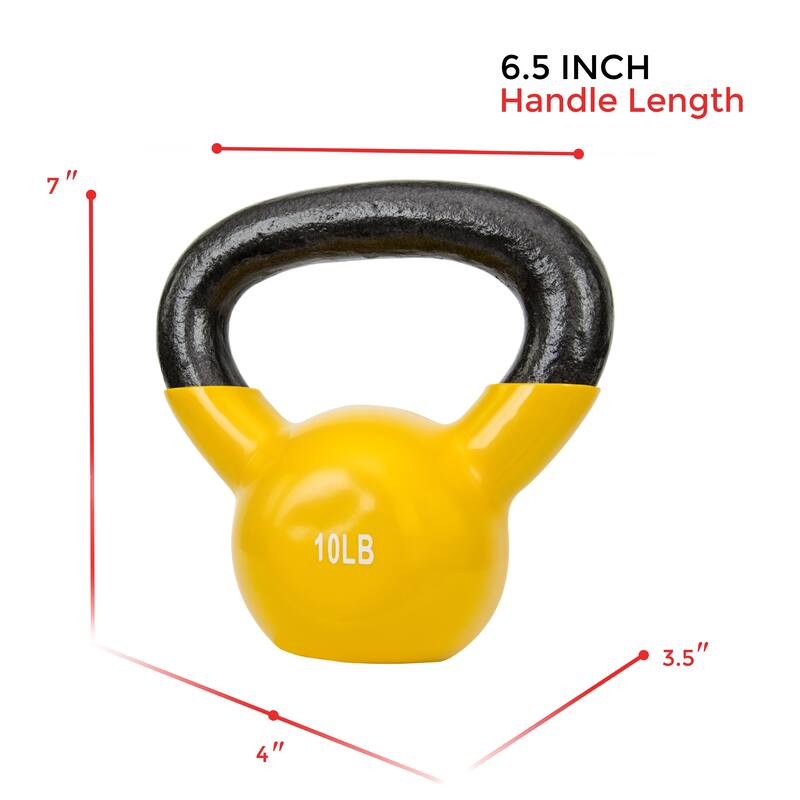 Sunny Vinyl Coated 10-pound Kettle Bell