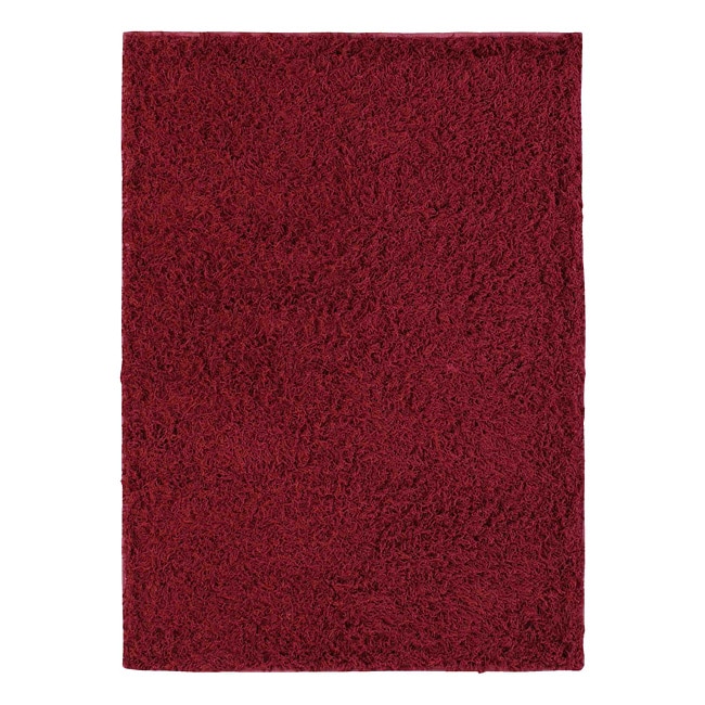 Hand woven Lmix Red Wool Rug (46 X 66)