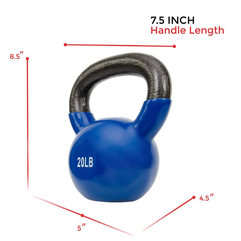 Sunny Vinyl Coated 20-pound Kettle Bell