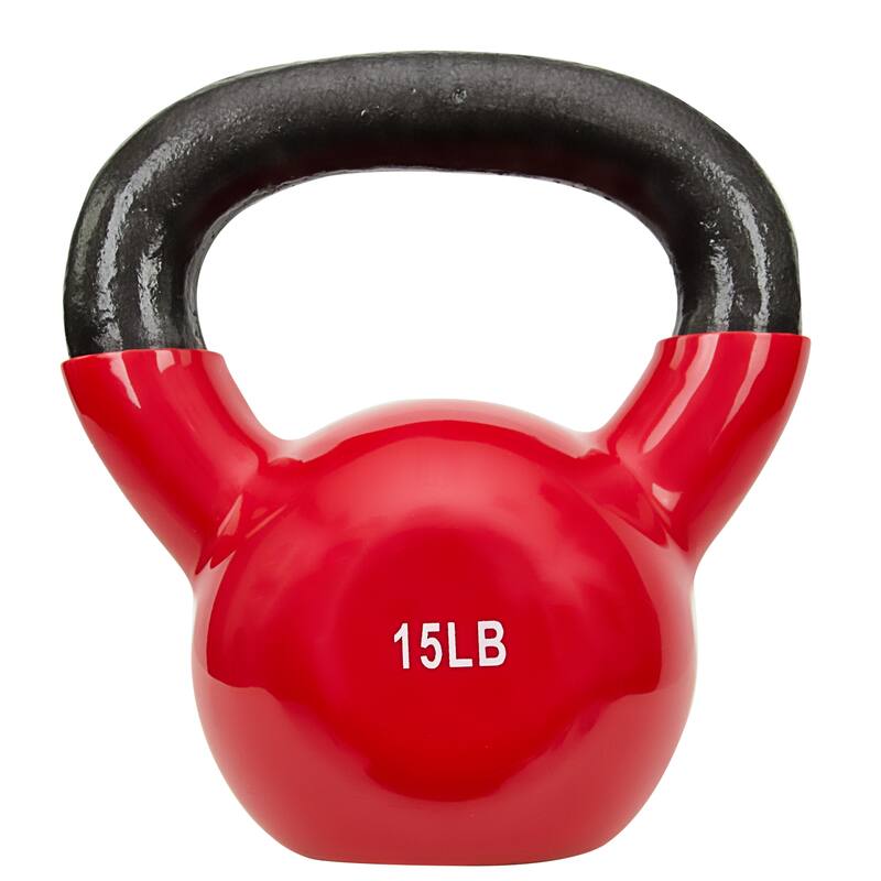 Sunny Vinyl Coated 15-pound Kettle Bell