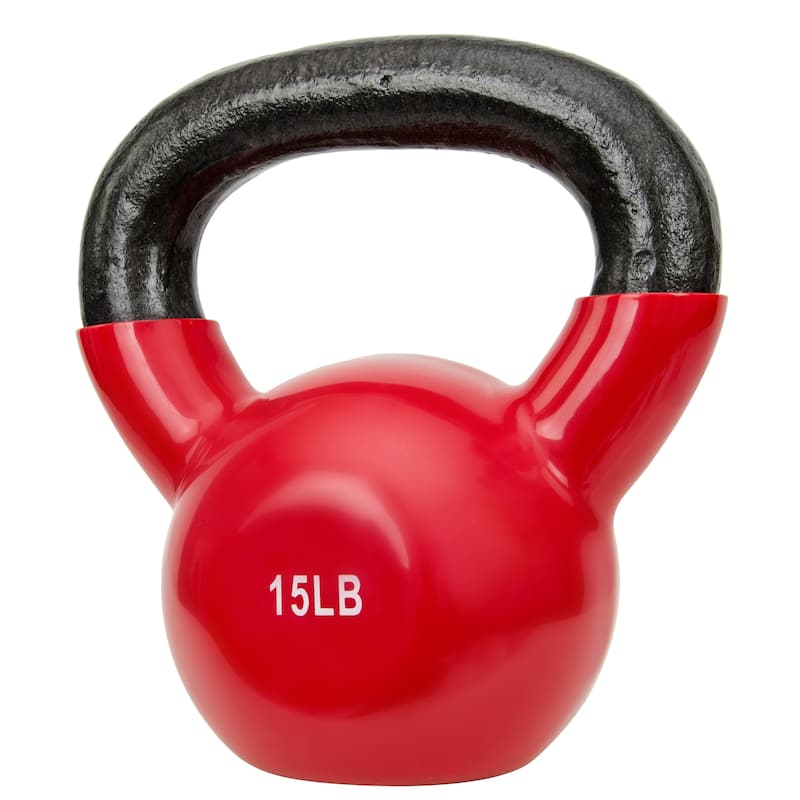 Sunny Vinyl Coated 15-pound Kettle Bell