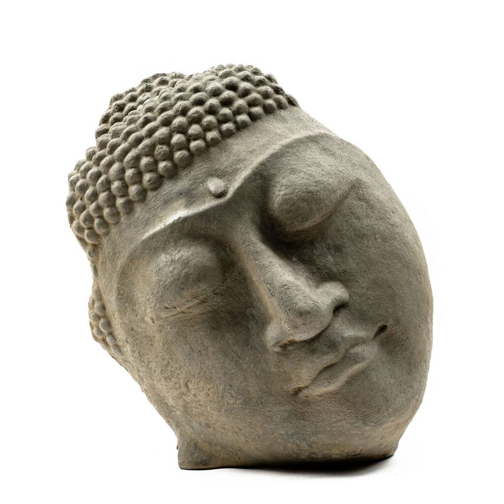Handmade Stone Buddha Face Statue