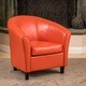 Napoli Transitional Bonded Leather Club Chair by Christopher Knight Home - Thumbnail 0