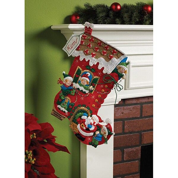 Shop Bucilla Holiday Decorating Felt Stocking Kit Free