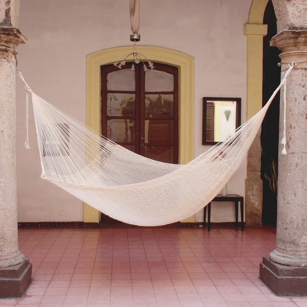 Handmade Cotton Natural Comfort Hammock (Mexico)   12971040