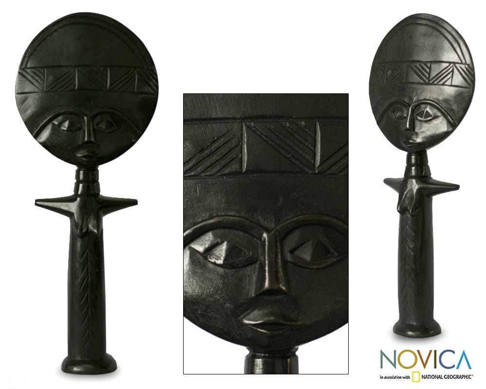 'Comforter' Wood Fertility Doll