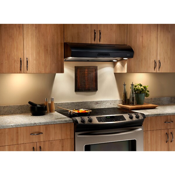 Shop Broan Evolution 2 Series 36 inch Black Range Hood