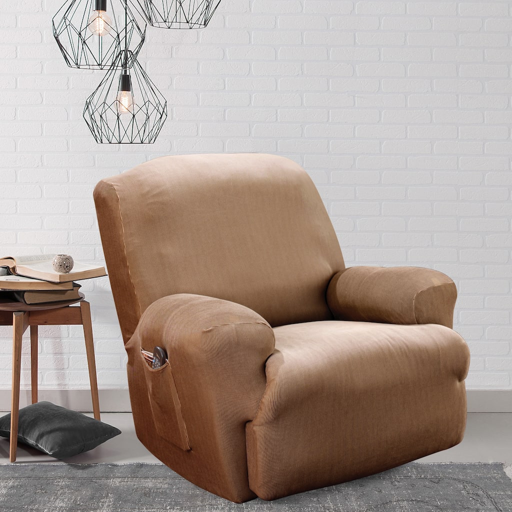 Sure Fit Stretch Stripe Recliner Slipcover