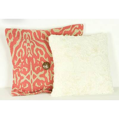 Cotton Tale Raspberry Dot 2-piece Pillow Set