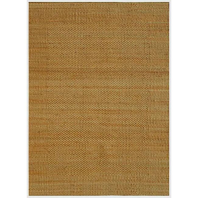 Hand-woven Natural Jute Rug - 6' x 9'