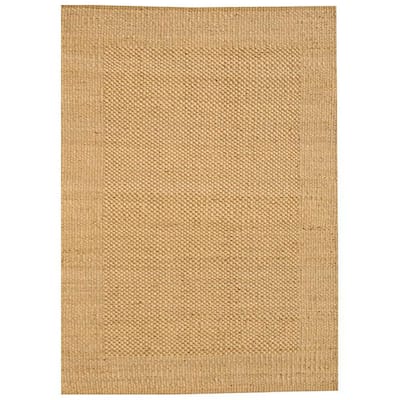 Hand-woven Gold Jute Rug (6' x 9') - 6' x 9'
