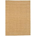 Hand-woven Gold Jute Rug (6' x 9') - 6' x 9'