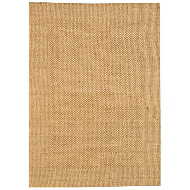 Hand-woven Gold Jute Rug - 8' x 11'