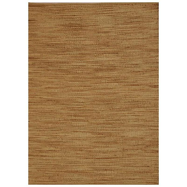 Hand-woven Abrush Natural Jute Rug (8' x 11')