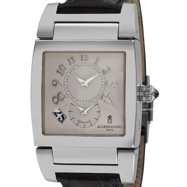 de GRISOGONO Mens Instrumento No. Uno Automatic 2nd Time Zone Watch