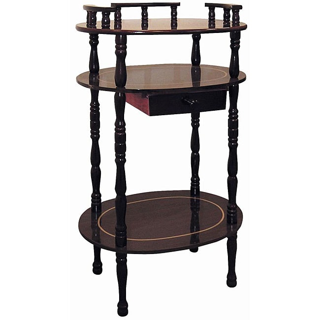 Shop Cherry 3tier Wood Phone Table On Sale Free Shipping Today