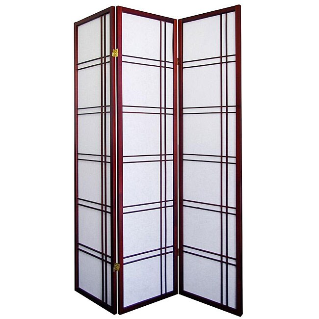 Girard 3 panel Cherry Room Divider Screen