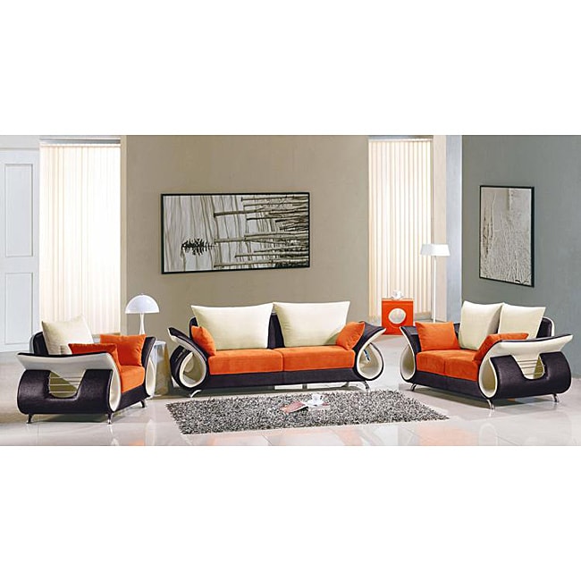 Eurodesign 3 piece Fabric Sofa Set