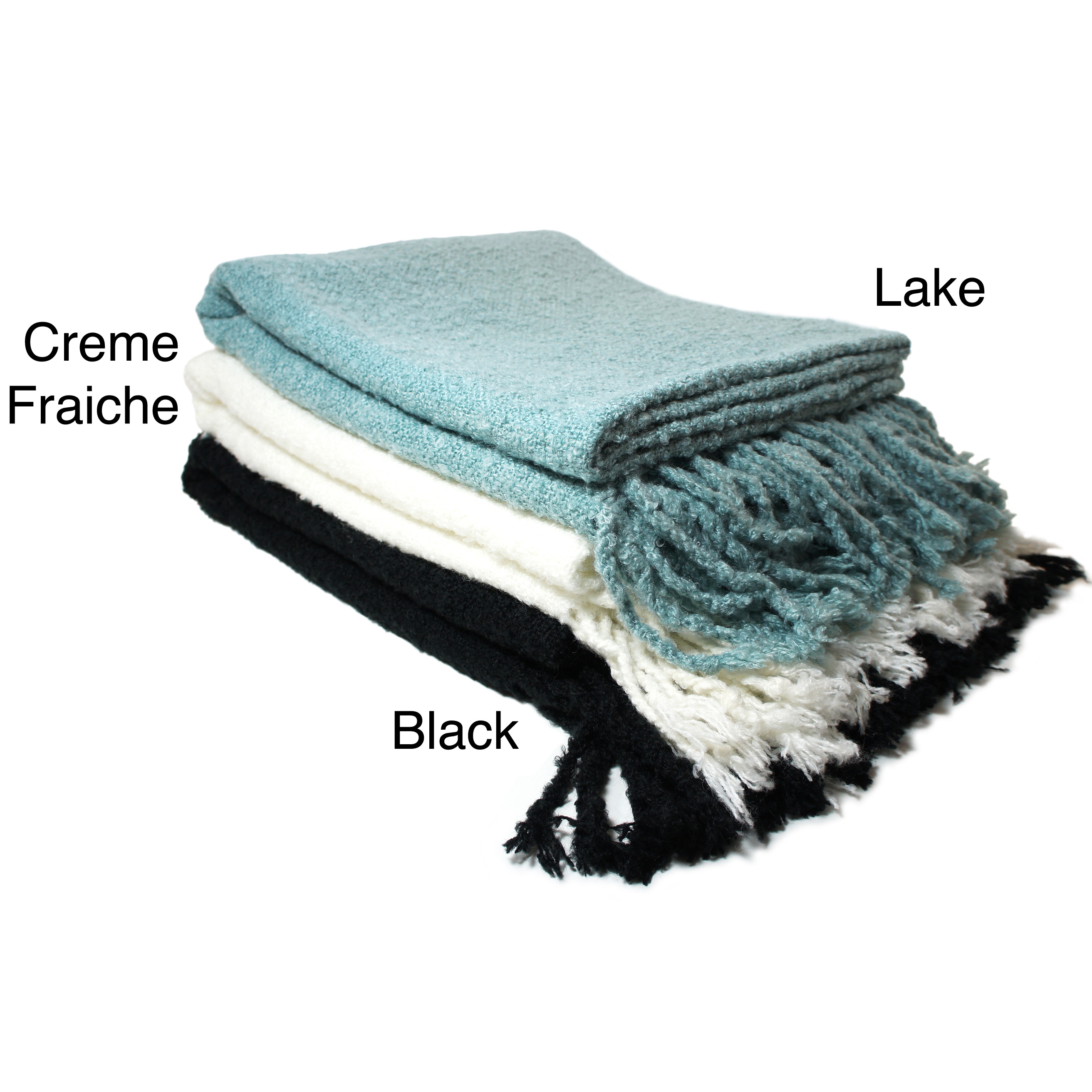 Cashmere Showroom Loop Boucle Mohair Throw