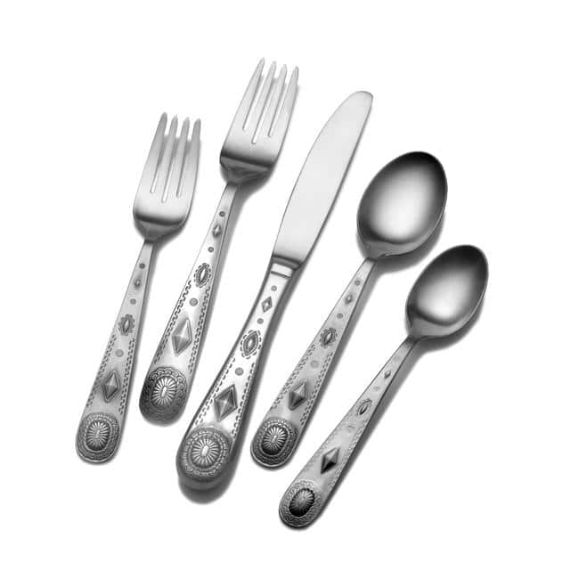 Wallace Taos 45 Piece Stainless Steel Flatware Set