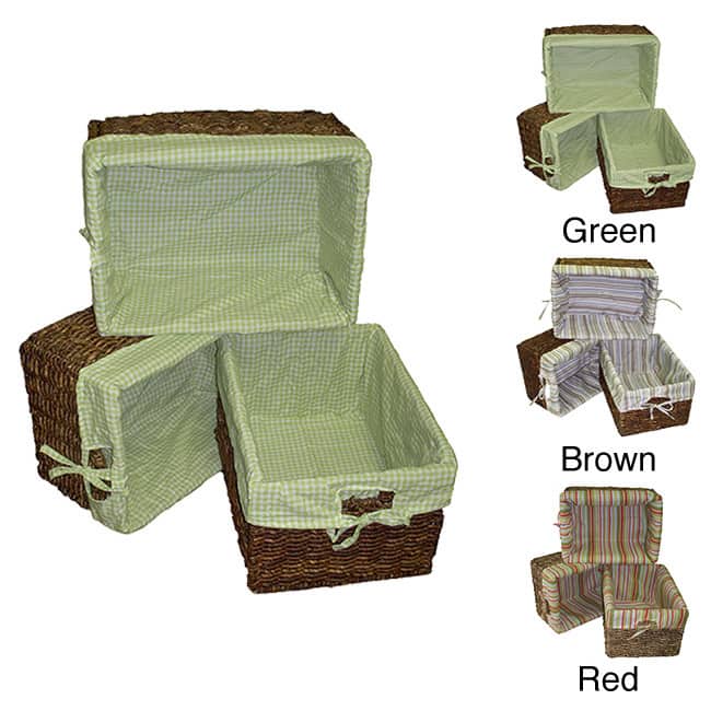 Woven Maize Storage Baskets (Set of 3)