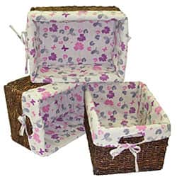 Woven Maize Rectangular Storage Baskets (Set of 3)