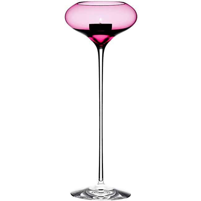 Orrefors Ceremony Pink Votive Holder