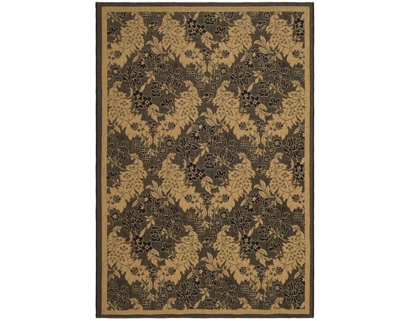 Black/natural Geometric Pattern Indoor/outdoor Rug (710 X 11)