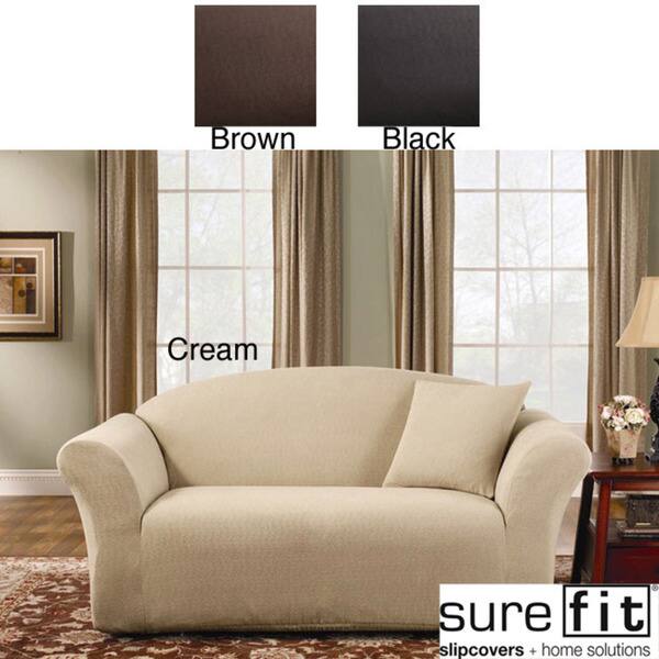 Sure Fit Stretch Greek Key Loveseat Slipcover Bed Bath & Beyond 5134892