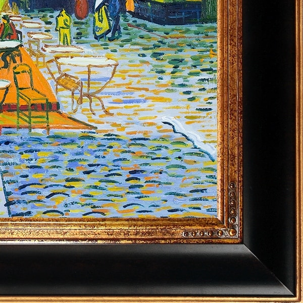 CAFE TERRACE AT NIGHT STARS PARIS 1888 IMPRESSIONIST PAINTING BY VAN GOGH REPRO