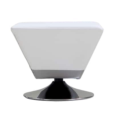 Porch & Den Wooddale Cube Leatherette Ottoman