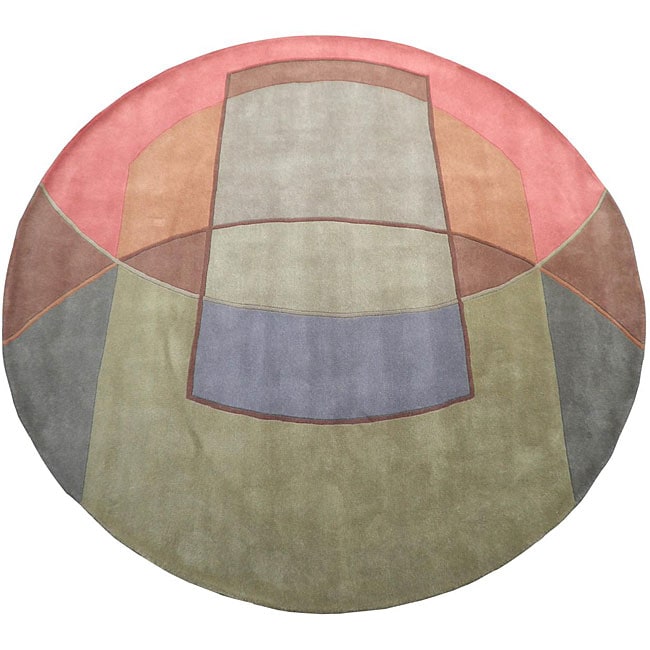 Handmade Tibetan Wool Rug (India) - 8' x 8'