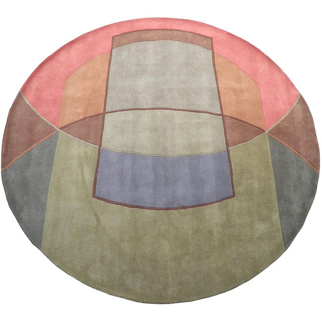 Handmade Tibetan Wool Rug (India) - 8' x 8'