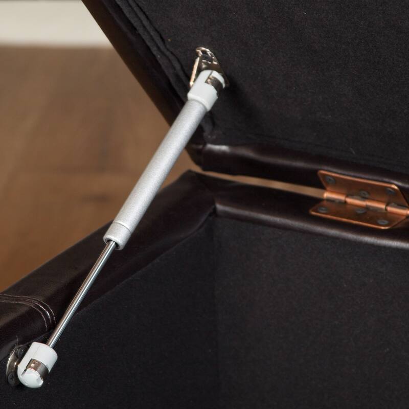 Christopher Knight Home Richmond Espresso Bonded Leather Storage Ottoman