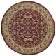 preview thumbnail 29 of 32, Admire Home Living Caroline Traditional Floral Sarouk Pattern Area Rug Burgundy 5'3" Round
