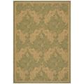 Safavieh Courtyard Divine Green/ Natural Indoor/ Outdoor Rug - 8' x 11'