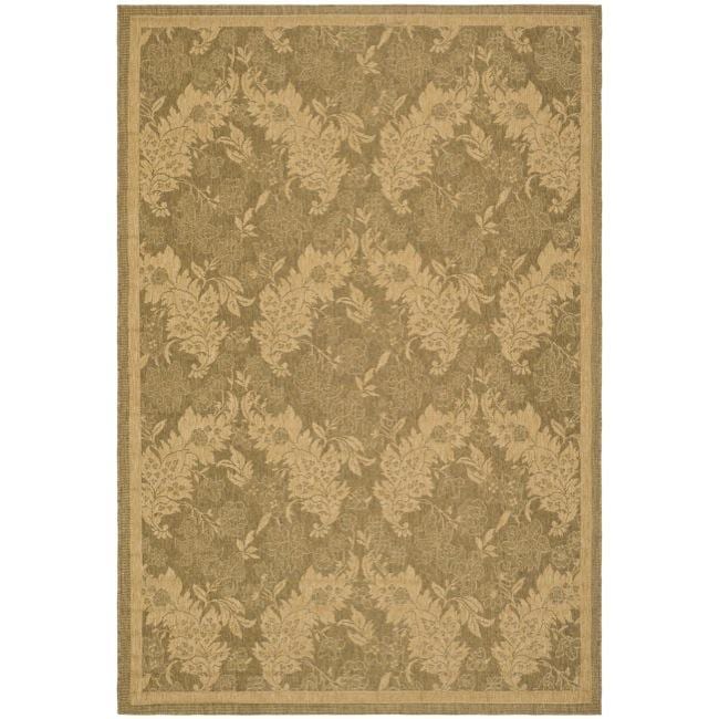 Indoor/outdoor Gold and natural Polypropylene Rug (27 X 5)