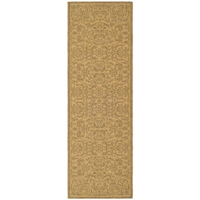 Indoor/ Outdoor Natural/ Gold Runner (22 X 911)