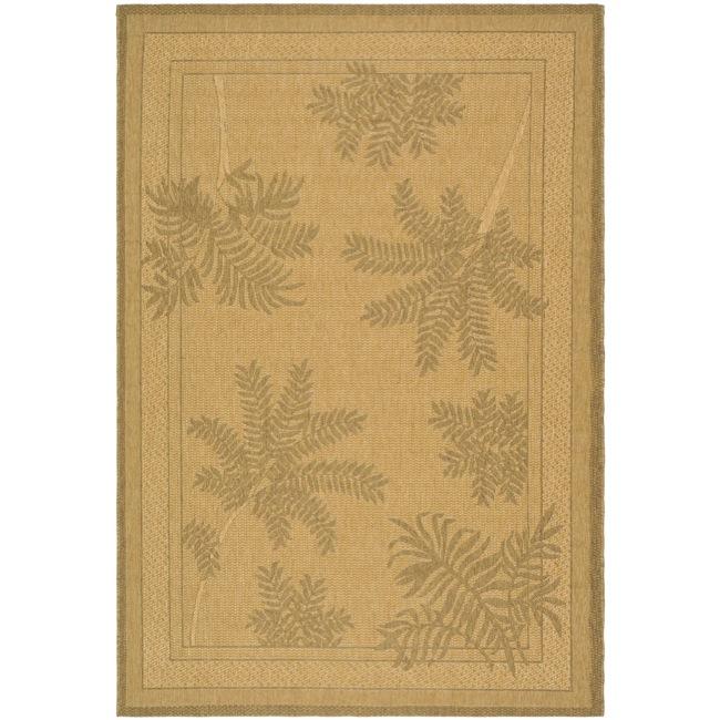 Indoor/ Outdoor Natural/ Gold Rug (27 X 5)