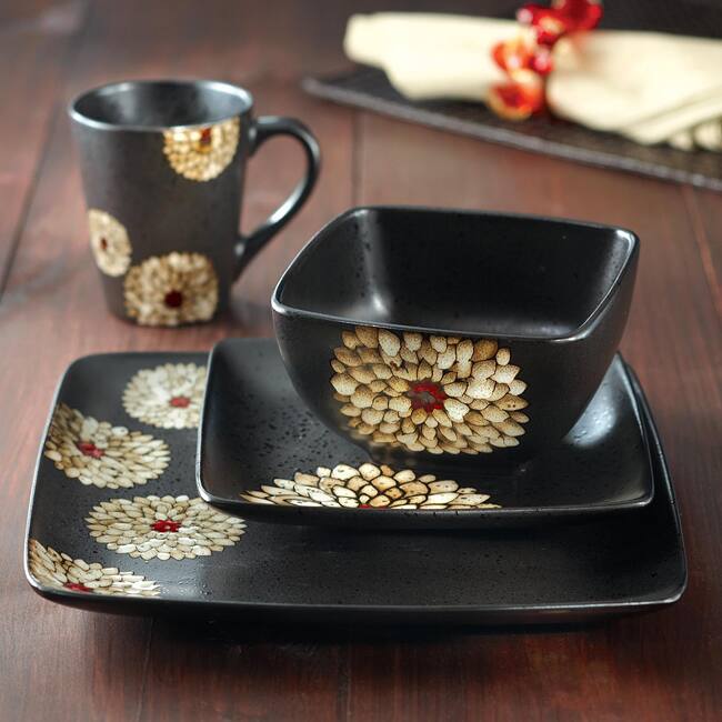 American Atelier Asiana White 16-piece Dinnerware Set