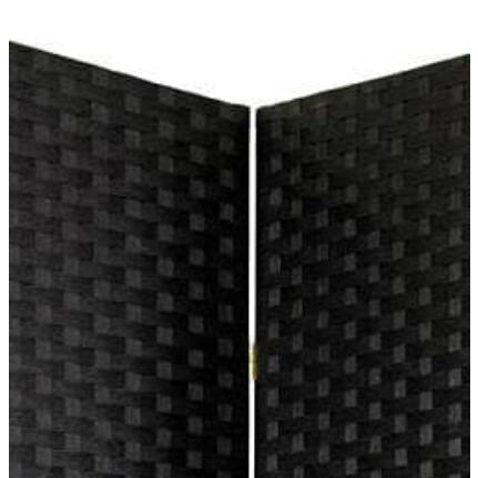 Handmade Woven Fiber 6-panel 7-foot Room Divider (China)