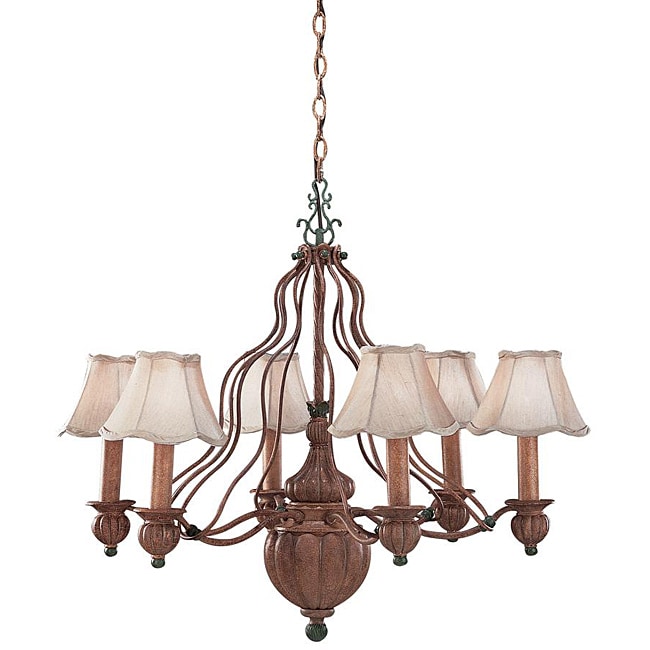 Greenwich 6-light Scallop Chandelier - Chandeliers For Bedrooms by Overstock.com