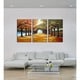'Golden Road' 3-piece Gallery-wrapped Hand Painted Canvas Art Set ...