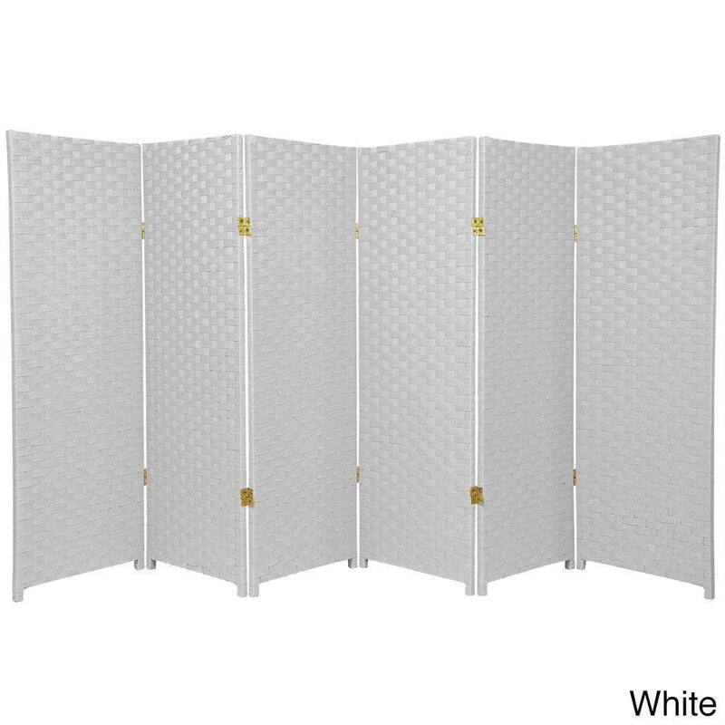 Handmade Woven Fiber 4-foot 6-panel Room Divider (China)